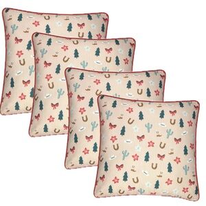 NEW ST NICHOLAS SQUARE Western Christmas Throw pillow